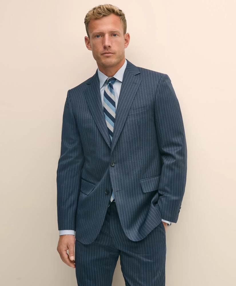 Classic Fit Wool Pinstripe 1818 Suit | Brooks Brothers sale