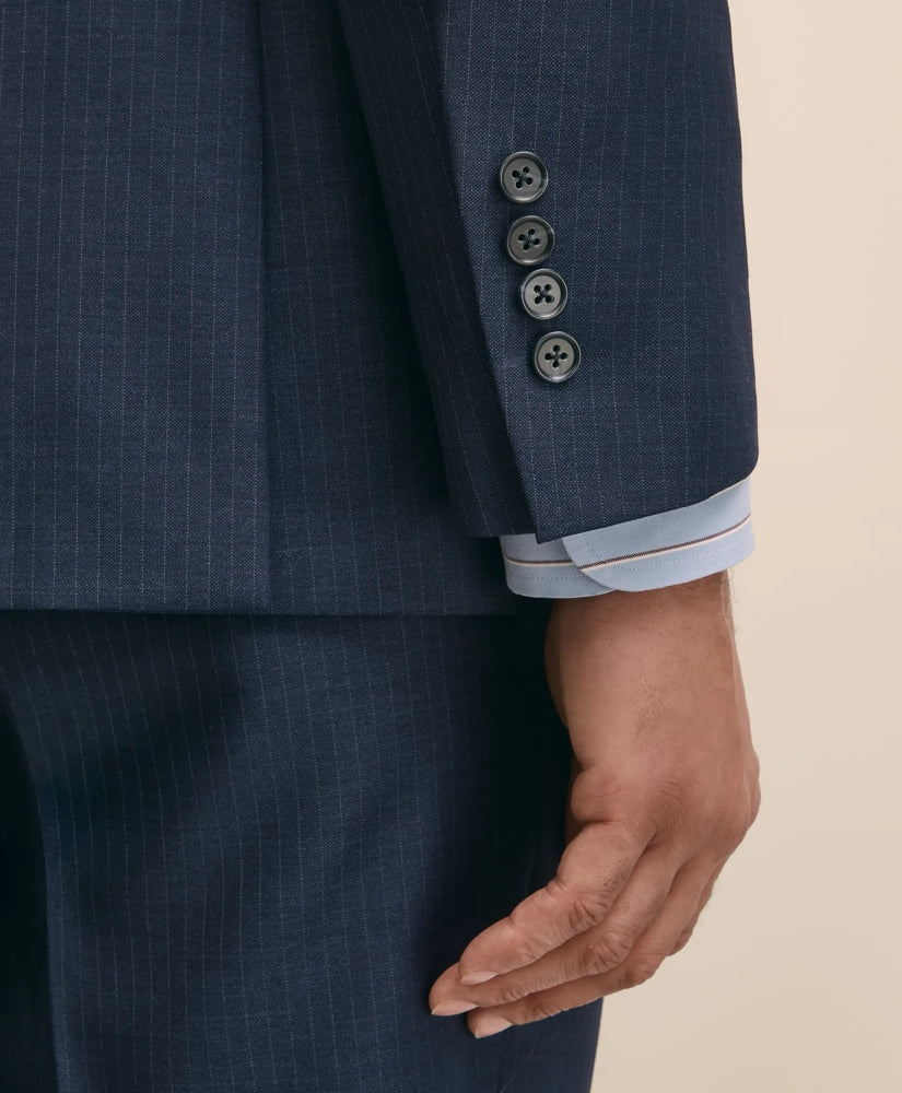 Classic Fit Wool Pinstripe 1818 Suit | Brooks Brothers on sale