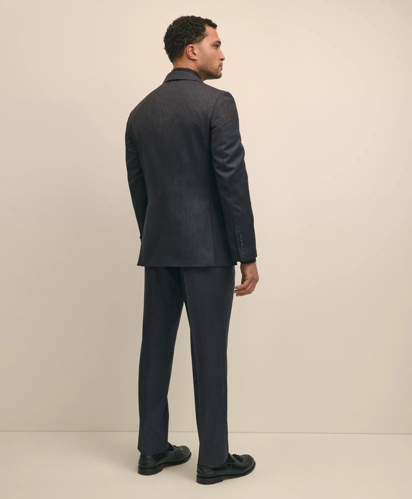 Classic Fit Wool Pinstripe 1818 Suit | Brooks Brothers online