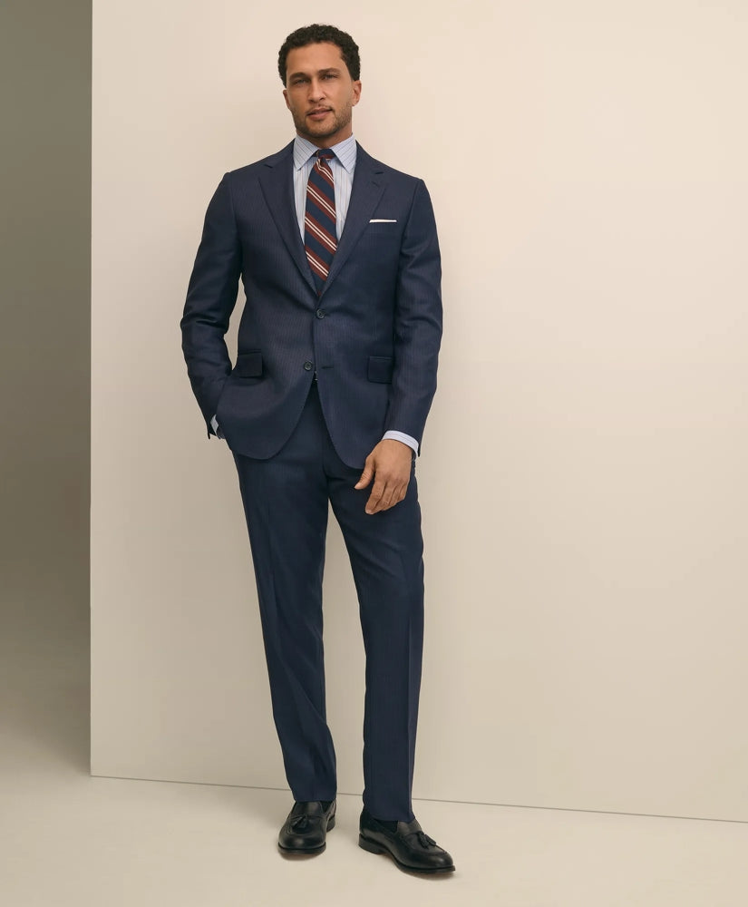 Classic Fit Wool Pinstripe 1818 Suit | Brooks Brothers on sale