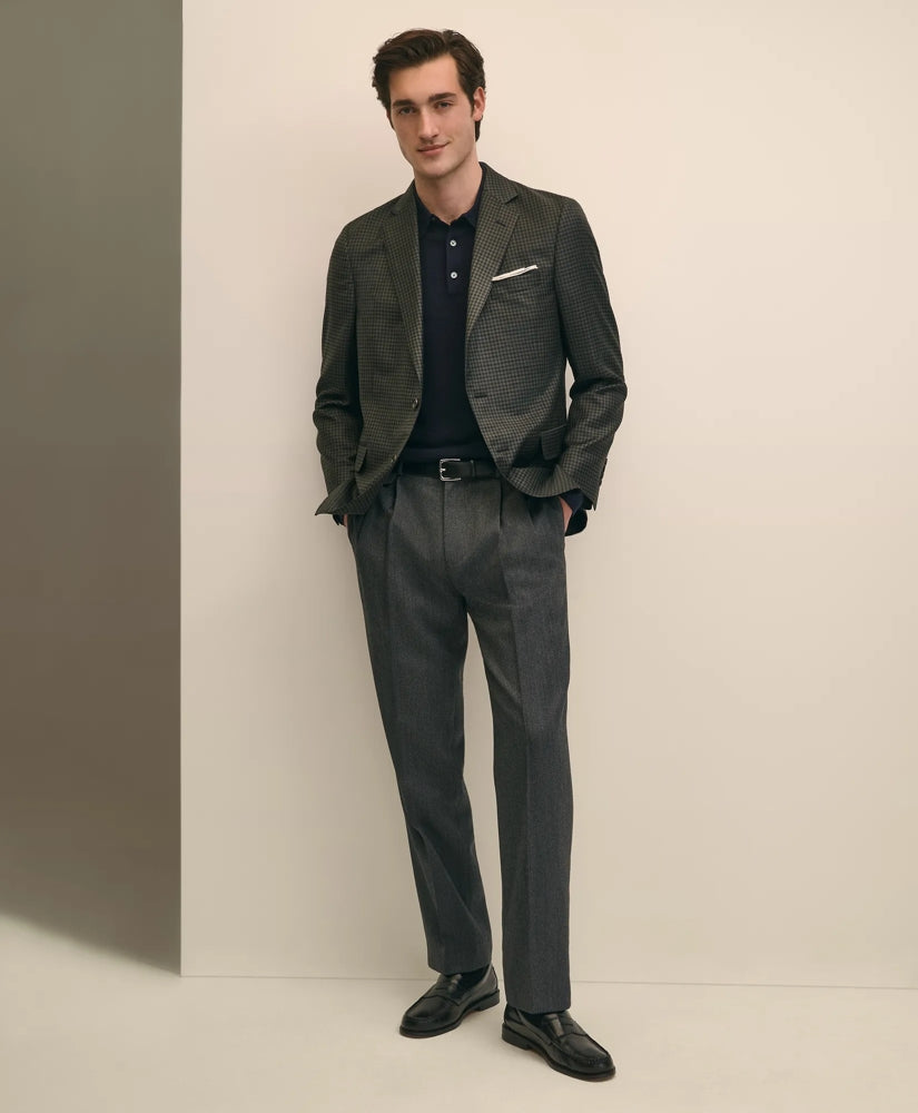 Classic Fit Wool Twill Dress Pants | Brooks Brothers sale