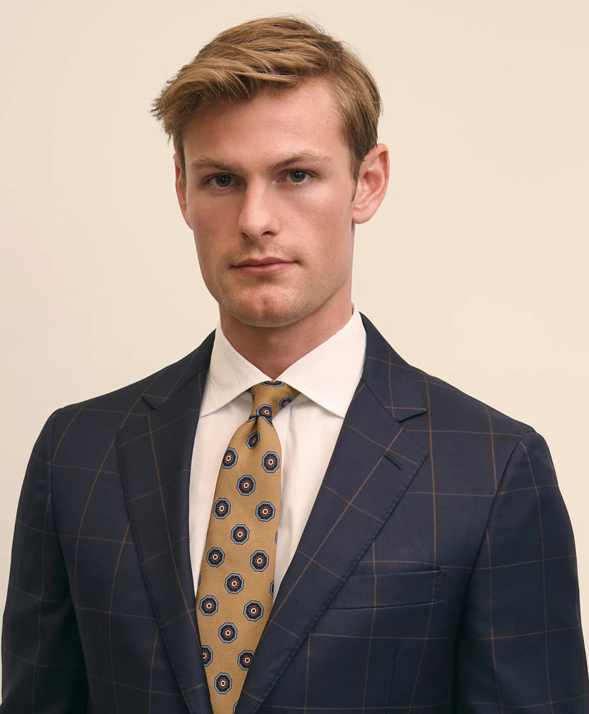 Classic Fit Wool Windowpane 1818 Suit | Brooks Brothers for sale