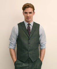 Classic Fit Wool Windowpane Suit Vest | Brooks Brothers sale