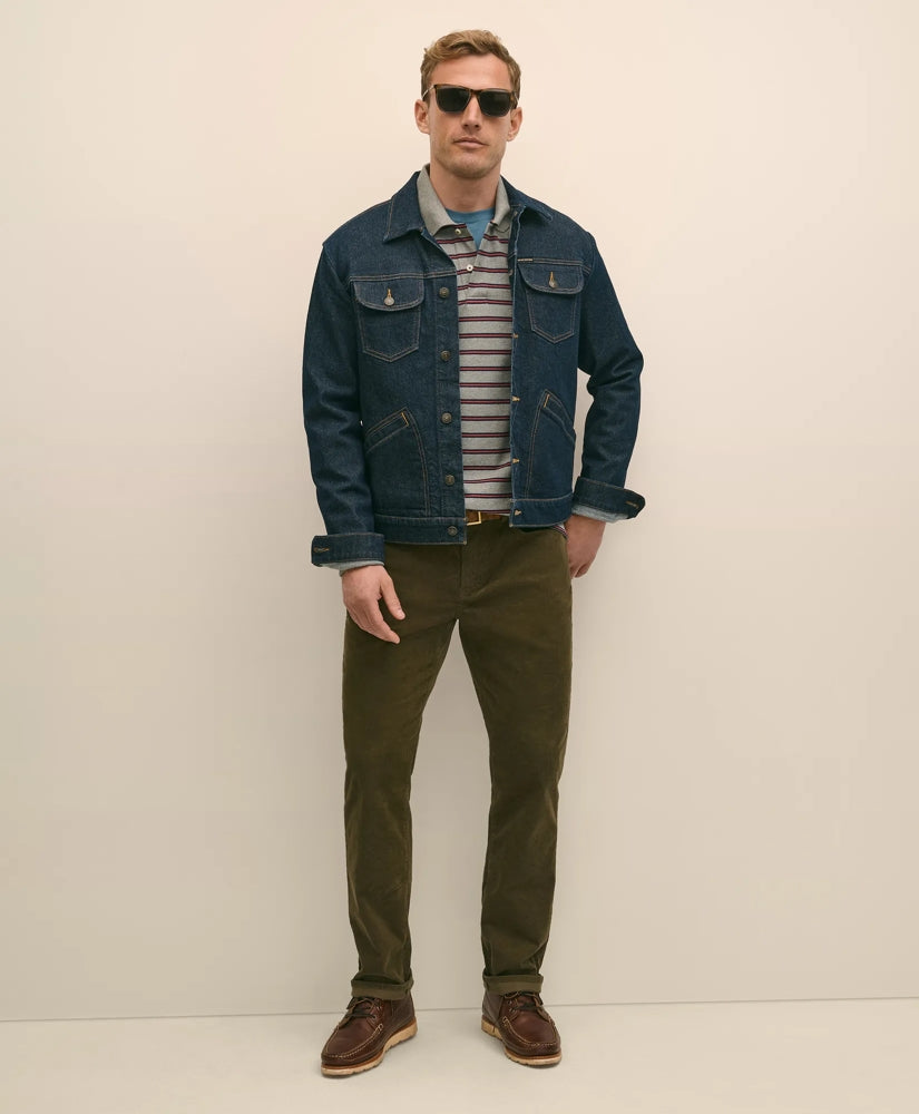 Cotton 5-Pocket Corduroy Pants | Brooks Brothers online shop