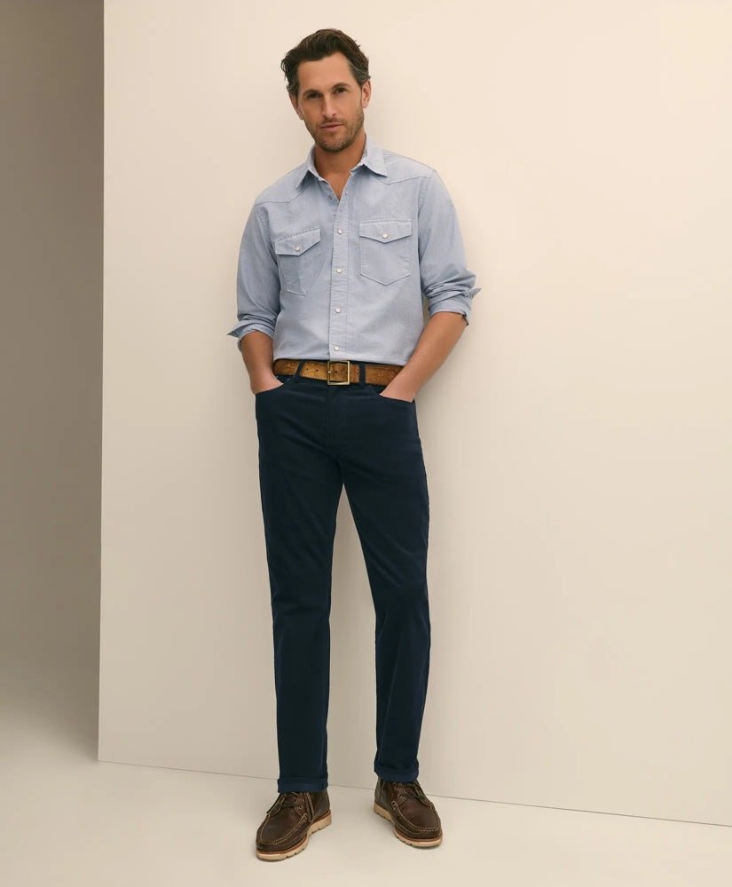 Cotton 5-Pocket Corduroy Pants | Brooks Brothers online shop