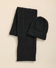 Cotton-Alpaca-Wool Blend Hat & Scarf Boxed Set | Brooks Brothers sale