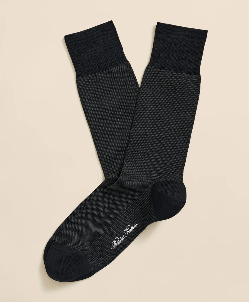 Cotton-Blend Birdseye Socks | Brooks Brothers sale