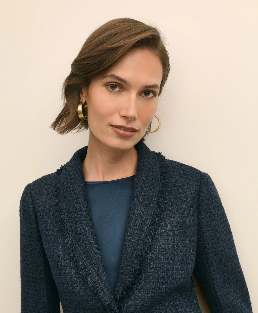 Fringed Boucle Jacket | Brooks Brothers on sale