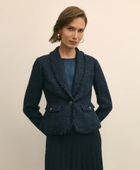 Fringed Boucle Jacket | Brooks Brothers on sale
