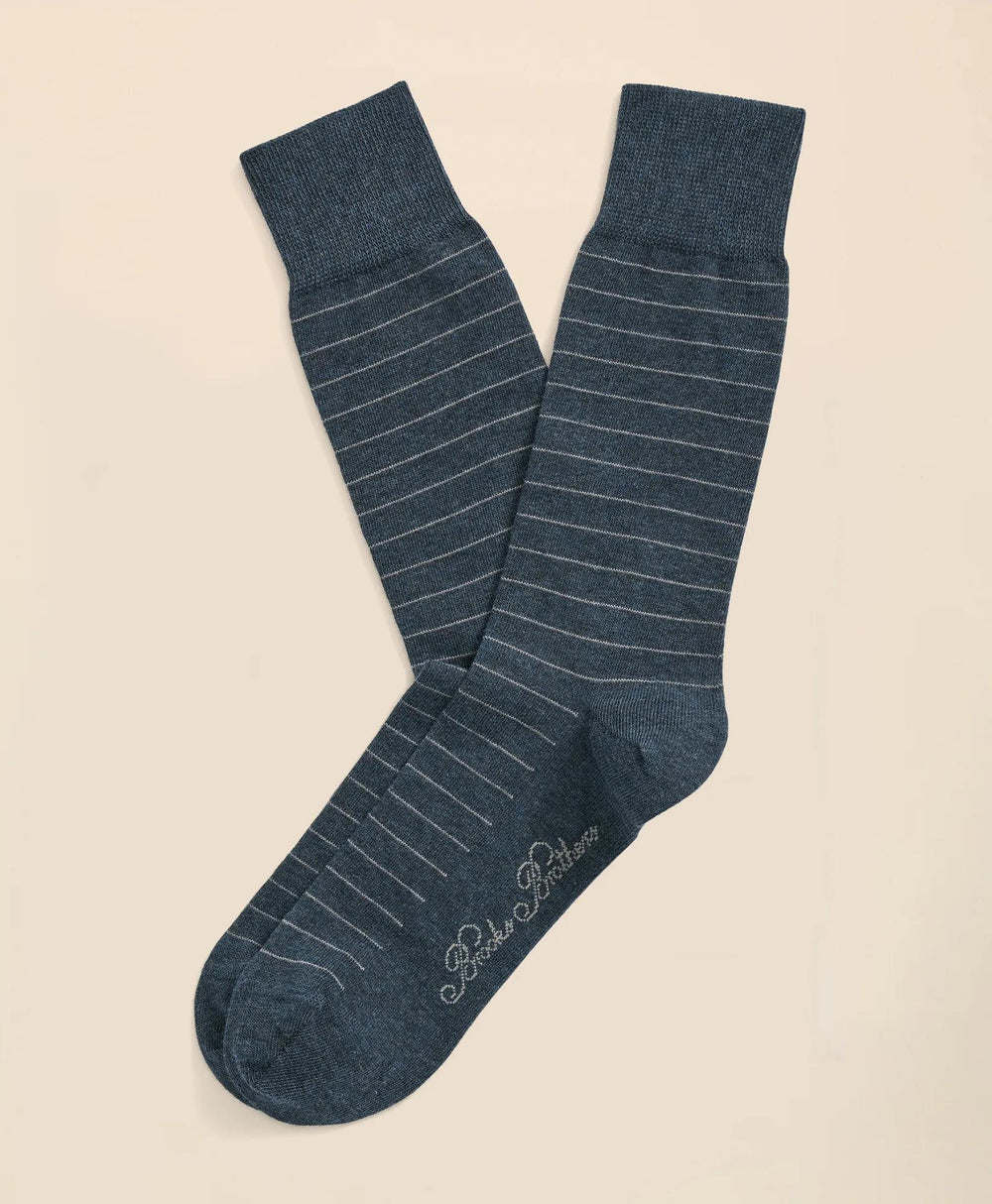 Cotton Blend Striped Socks | Brooks Brothers on sale