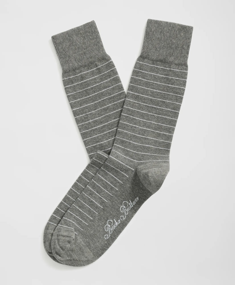 Cotton Blend Striped Socks | Brooks Brothers on sale