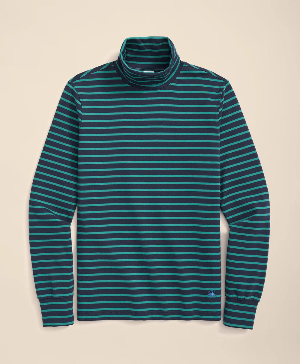 Cotton Blend Striped Turtleneck | Brooks Brothers cheap