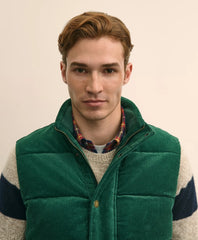 Cotton Blend Wide-Wale Puffer Vest | Brooks Brothers sale