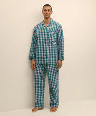 Cotton Broadcloth Plaid Pajamas | Brooks Brothers sale