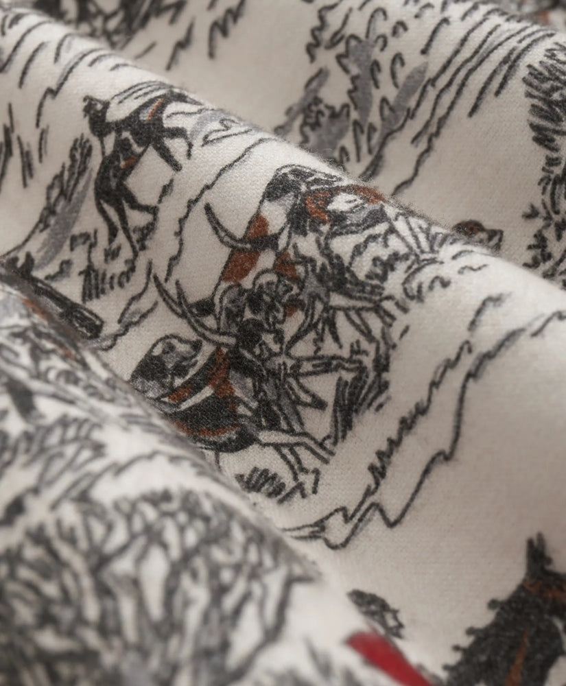 Cotton Flannel Archive Equestrian Print Sport Shirt | Brooks Brothers for sale