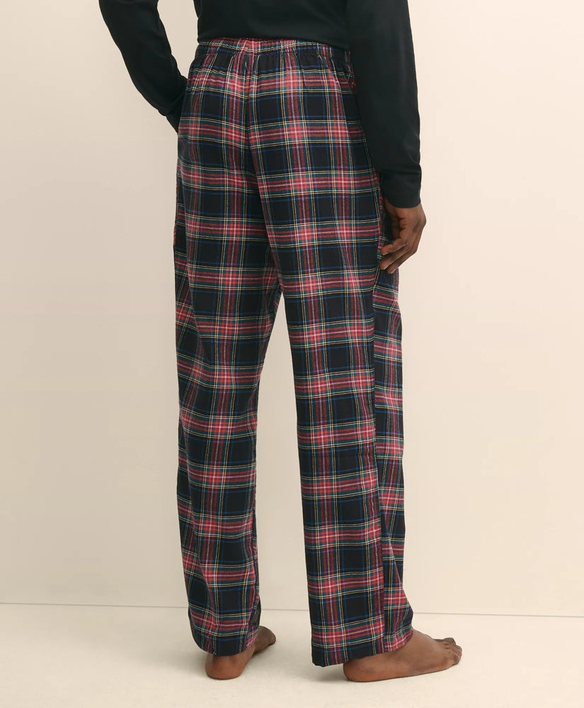 Cotton Flannel Plaid Lounge Pants | Brooks Brothers on sale