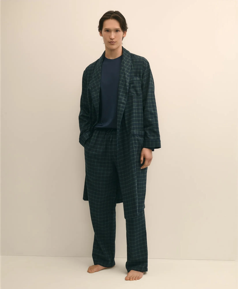 Cotton Flannel Plaid Lounge Pants | Brooks Brothers on sale