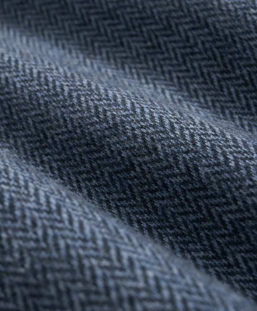 Cotton Herringbone Quarter-Zip | Brooks Brothers online shop