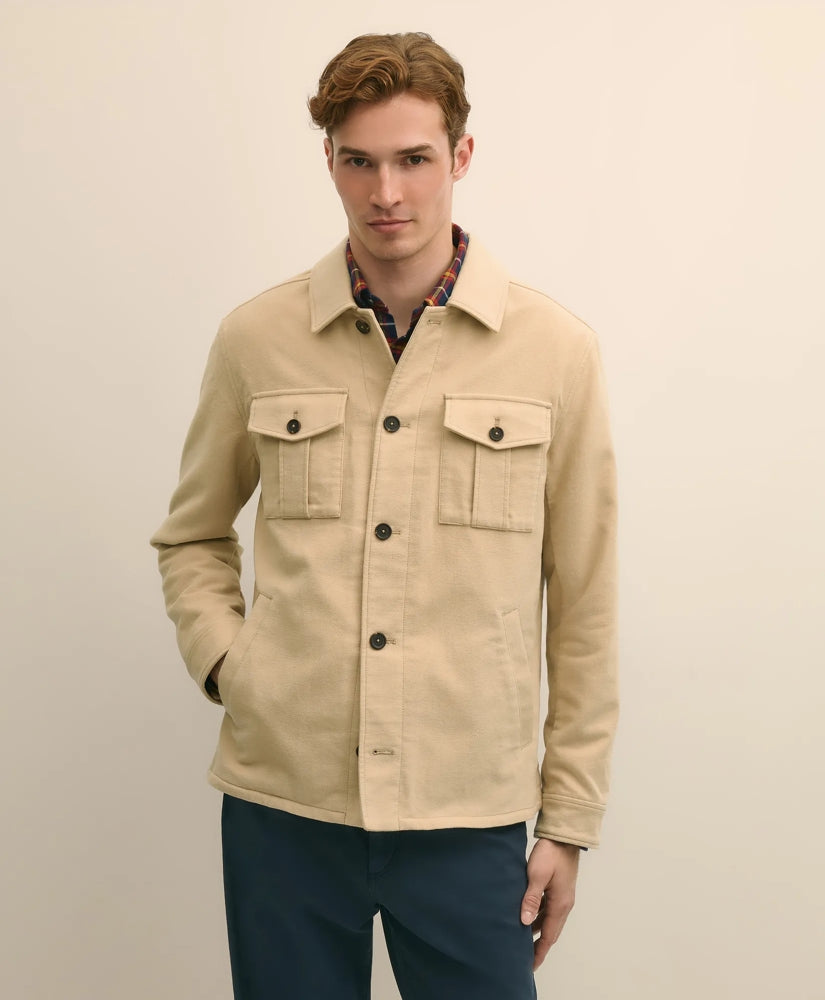 Cotton Moleskin Shirt Jacket | Brooks Brothers for sale