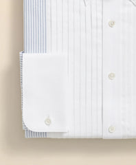 Cotton Oxford Polo Button-Down Collar, 10-Pleat Contrast-Stripe Tuxedo Shirt | Brooks Brothers for sale