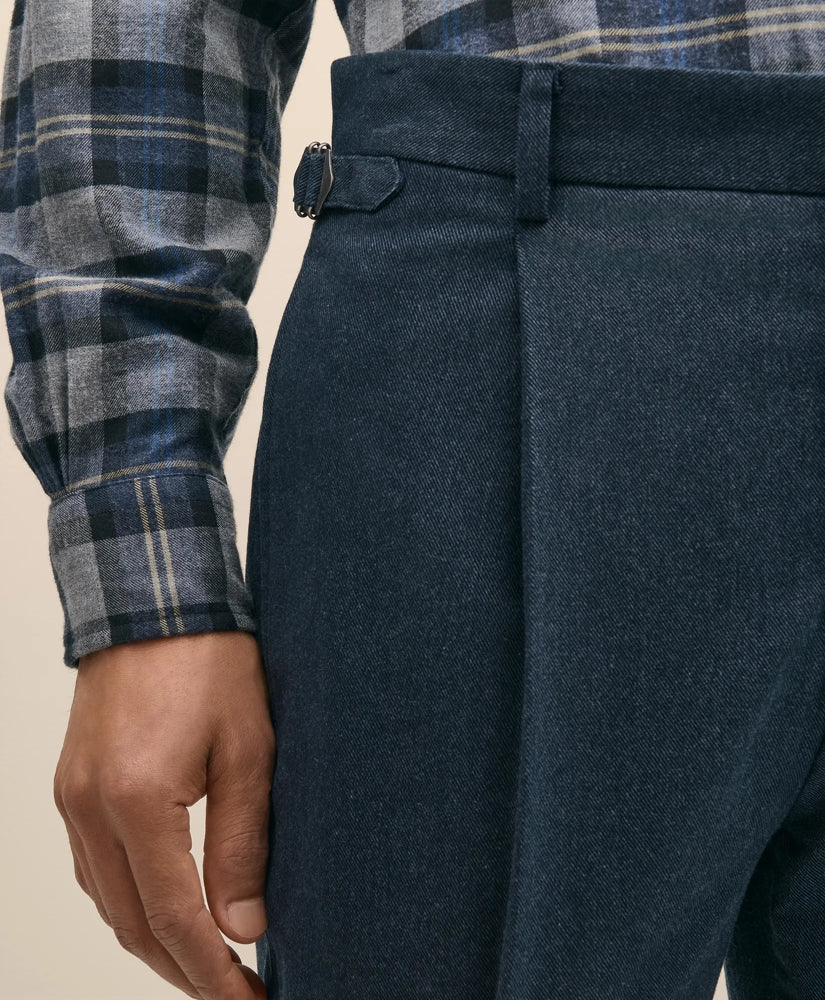 Cotton Pleated Side-Tab Chino | Brooks Brothers for sale