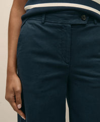 Cotton Twill Wide-Leg Pant | Brooks Brothers discount