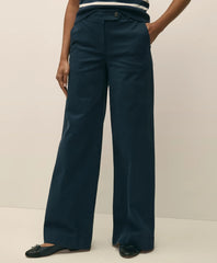 Cotton Twill Wide-Leg Pant | Brooks Brothers discount