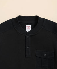 Cotton-Wool Blend Waffle Knit Henley | Brooks Brothers on sale