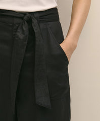 Belted Wide-Leg Utility Pants | Brooks Brothers on sale