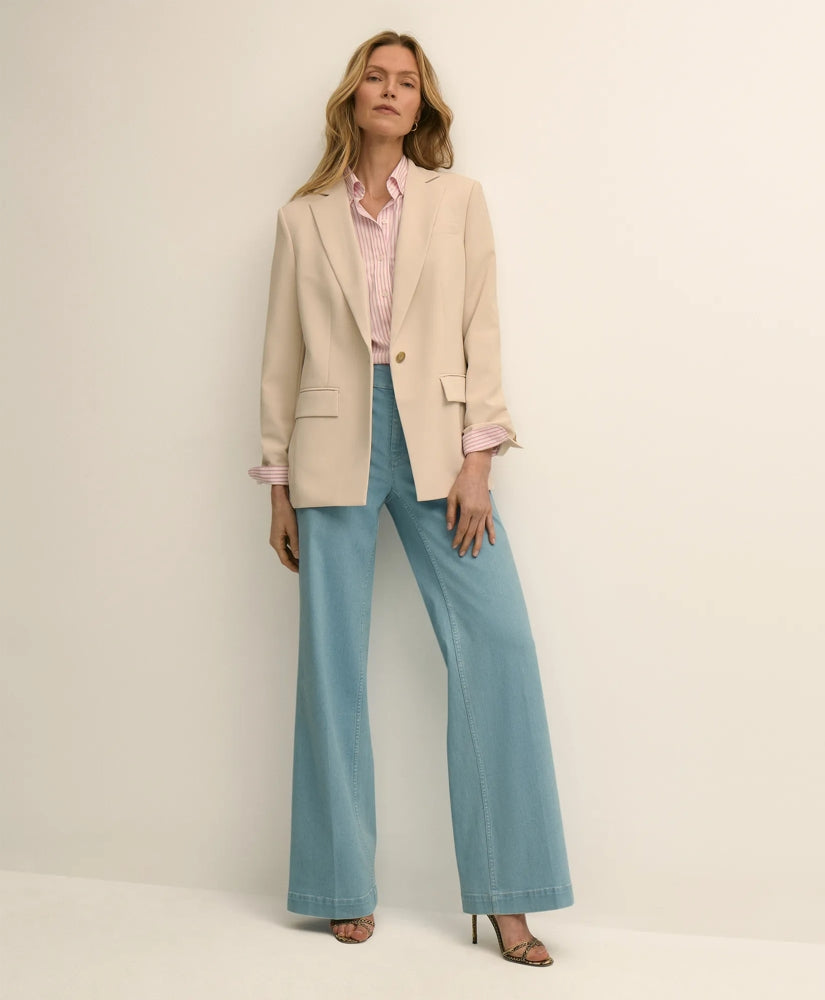 Crepe Relaxed Fit Jacket | Brooks Brothers online