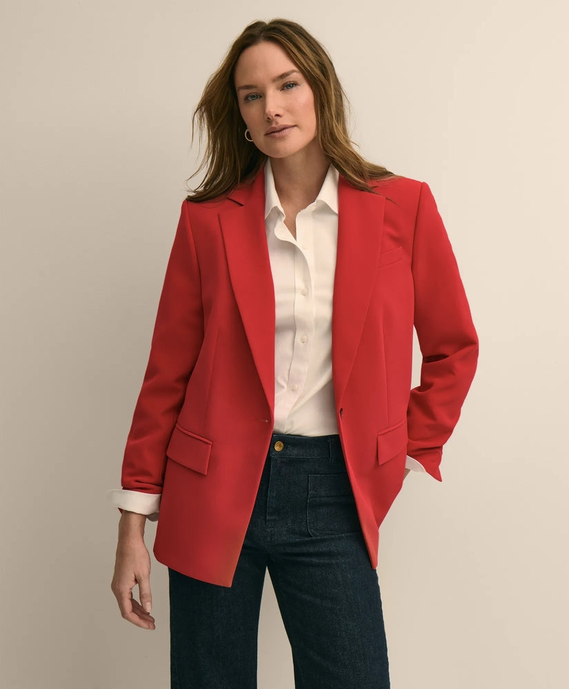 Crepe Relaxed-Fit Jacket | Brooks Brothers for sale