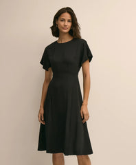 Crepe Viscose Butterfly Sleeve Dress | Brooks Brothers on sale