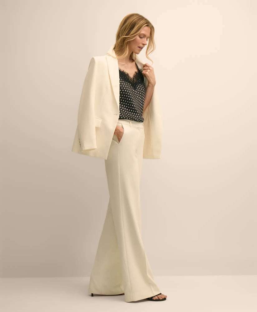 Crepe Wide-Leg Pants | Brooks Brothers cheap