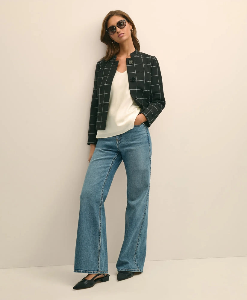 Cropped Windowpane Jacket | Brooks Brothers sale
