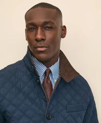 Diamond-Quilted Blazer in Cotton Blend | Brooks Brothers online