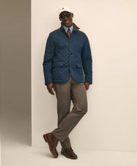 Diamond-Quilted Blazer in Cotton Blend | Brooks Brothers online