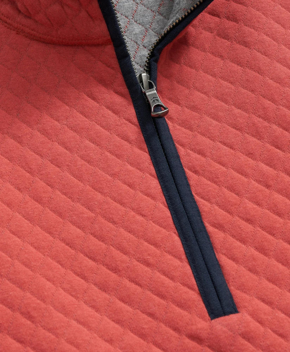 Diamond-Quilted Quarter-Zip in Cotton Blend | Brooks Brothers cheap