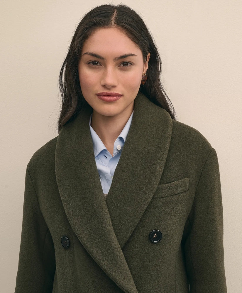 Double-Faced Wool Shawl-Collar Coat | Brooks Brothers online shop
