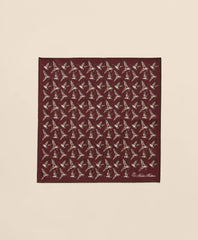 Duck Motif Silk Pocket Square | Brooks Brothers on sale