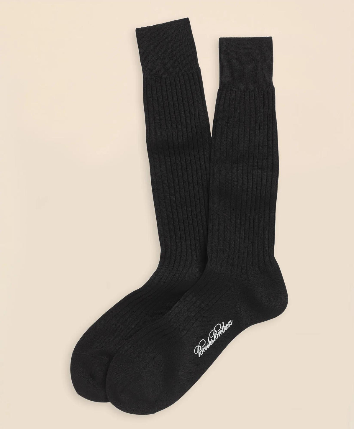 Egyptian Cotton Ribbed Crew Socks | Brooks Brothers on sale