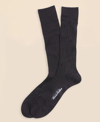 Egyptian Cotton Ribbed Crew Socks | Brooks Brothers on sale
