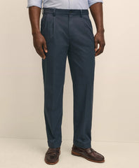 Pleated Traditional Fit Stretch Cotton Advantage Chino® Pants | Brooks Brothers online