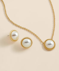 Faux Pearl Cabochon Rope-Bezel Set | Brooks Brothers sale