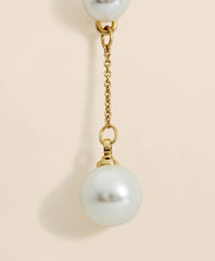 Faux-Pearl-Drop Fine-Chain Earrings | Brooks Brothers for sale