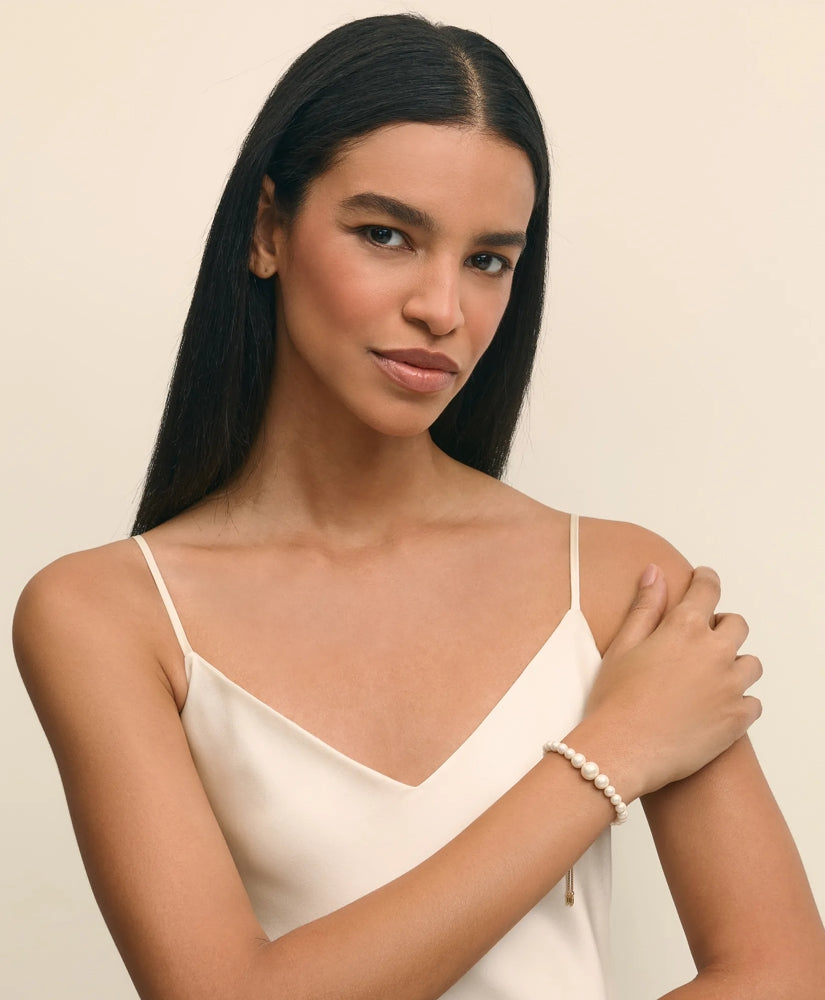 Faux-Pearl Gold-Plated Bolo Bracelet | Brooks Brothers cheap