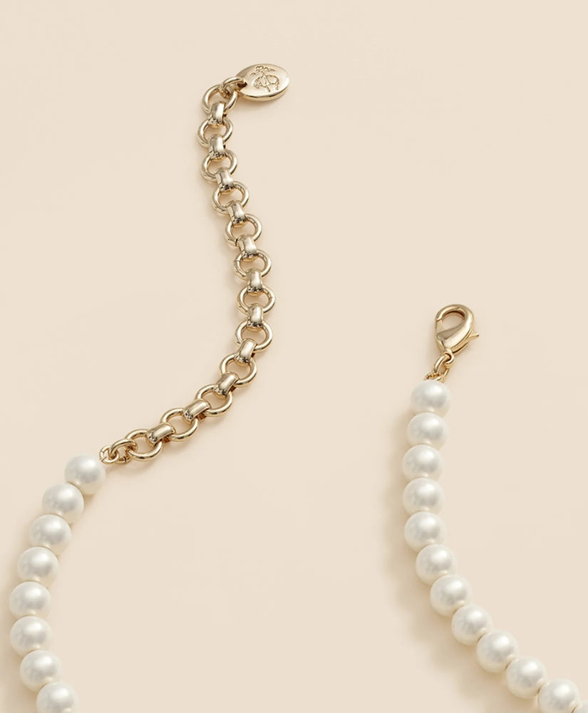 Faux-Pearl Gold-Plated Necklace | Brooks Brothers sale