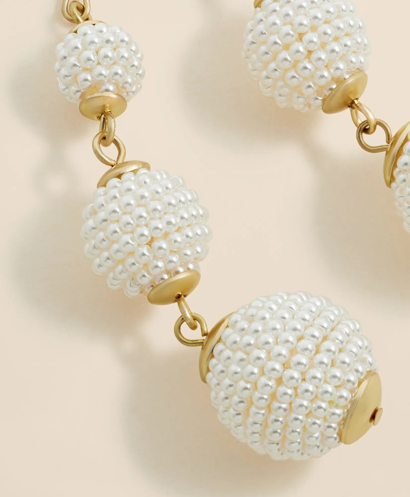 Faux-Pearl Sphere Linear Earrings | Brooks Brothers cheap