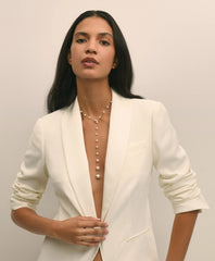 Faux Pearl & Gold-Toned Y-Neck Necklace | Brooks Brothers cheap