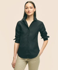 Fitted Non-Iron Stretch Supima® Cotton Dress Shirt | Brooks Brothers online