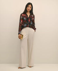 Floral Print Sheer Blouse with Camisole | Brooks Brothers sale